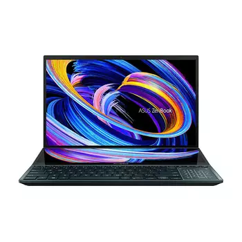 Ноутбук Asus ZenBook Pro Duo 15 OLED UX582 , 15.6" , 16 ГБ/1 ТБ, i7-12700H, RTX 3070 Ti, синий, английская клавиатура