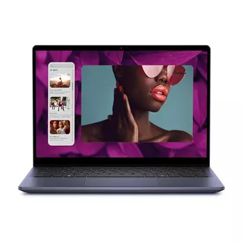 Ноутбук Dell Inspiron 7445, 14" 2-в-1 Touch, 24ГБ/2 ТБ, Ryzen 5 8640HS, AMD Radeon, синий, английская клавиатура