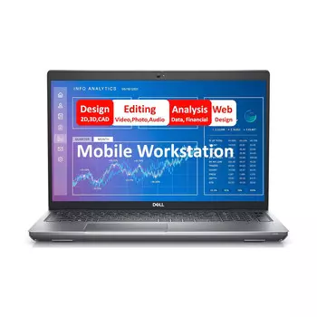 Ноутбук Dell Precision 3571, 15.6" FHD, 32ГБ/1ТБ, Core i7-12800H, RTX T600, серый, английская раскладка