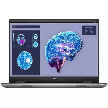Ноутбук Dell Precision 7680 16" 4K OLED, 32Гб/5Тб, i9-13950HX, Nvidia Quadro RTX A5000, серый, английская клавиатура