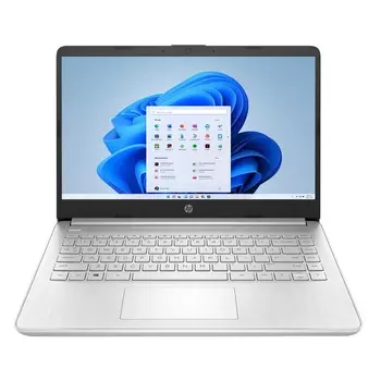 Ноутбук HP 14-dq0053nr, 14" HD, 4Гб/128Гб, Pentium Silver N5030, серебряный, английская клавиатура