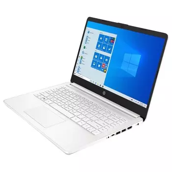 Ноутбук HP 14-dq0080nr, 14" HD Сенсорный, 4Гб/64Гб, Celeron N4020, белый, английская клавиатура