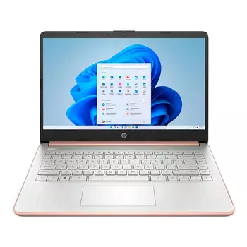 Ноутбук HP Laptop 14-dq0054dx, 14", 4Гб/64Гб, Intel Celeron N4120, Intel UHD Graphics, розовый, английская клавиатура