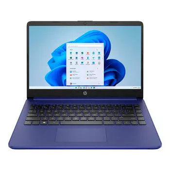 Ноутбук HP Laptop 14-dq0055dx, 14", 4Гб/64Гб, Intel Celeron N4120, Intel UHD Graphics, синий, английская клавиатура