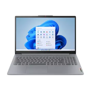 Ноутбук Lenovo IdeaPad Slim 3 15AMN8, 15.6", 8 ГБ/256 ГБ, Ryzen 5 7520U, Radeon 610M, серый, английская клавиатура