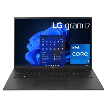 Ноутбук LG Gram, 17" WQXGA, 16Гб/1Тб, i7-1260P, GeForce RTX 2050, черный, английская клавиатура