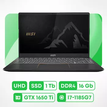 Ноутбук MSI Summit E14 A11 14'', 16 Гб/1 Тб, черный, английская клавиатура