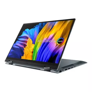 Ноутбук-трансформер Asus Zenbook 14 Flip OLED, 14", 16ГБ/1ТБ, i7-12700H, Iris Xe, серый, английская/арабская раскладка