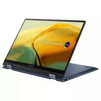 Ноутбук-трансформер Asus Zenbook 14 Flip OLED, 14", 16ГБ/512ГБ, i5-1340P, Intel IrisXe, синий, английская раскладка