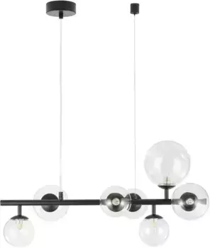 Nova Luce Настенный светильник "ODILLIA", 7 лампочек, лампа G9 | без лампочек, без освещения 23,00 см, Высота: 120 см, черный