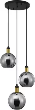 Nova Luce подвесные светильники "MIRRO", 3 лампочки, лампа E27 | без лампочек, без освещения 30 см, Рост: 180 см, черный