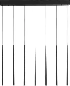 Nova Luce Светодиодный подвесной светильник "GIONO", 7 лампочек, источник света Светодиодный модуль | Светодиод прочно интегрирован 2,00 см, Высота: 230 см, черный