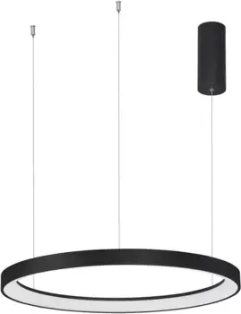 Nova Luce Светодиодный подвесной светильник "PERTINO", 1 лампочка, источник света Светодиодный модуль | Светодиод прочно интегрирован 58,00 см, Высота: 150 см, черный
