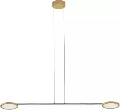 Nova Luce светодиодный подвесной светильник "SCOPE", 2 лампочки, с регулировкой яркости; регулируется по высоте; С освещением 15,00 см, Высота: 120 см, цвет Gold