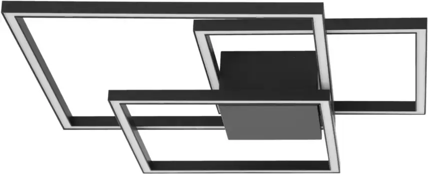 Nova Luce Светодиодный потолочный светильник "BILSBAO", 3 лампы, источник света Светодиодный модуль | Светодиод прочно интегрирован 56,00 см, Высота: 8,5 см, черный