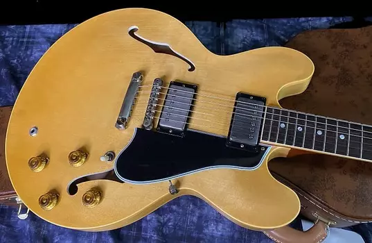 НОВАЯ Gibson Custom 1959 ES-335 Reissue Murphy Lab Ultra Light Aged Natural - официальный дилер 8,3 фунта Custom Shop Murphy Lab '59 ES-335 Reissue Ultra Light Aged