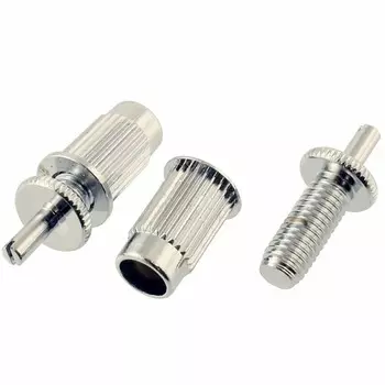 НОВЫЕ переходные шпильки для анкеров M8 с малой стойкой 5/32” — ХРОМ Allparts NEW Adaptor Studs For M8 Anchors with 5/32” Post - CHROME