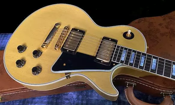 НОВЫЙ! 2022 Gibson Les Paul Custom 1957 Reissue VOS Made 2 Measure - Custom Shop - TV Yellow - всего 9,35 фунтов - официальный дилер Custom Shop Historic 2-Pickup '57 Les Paul Custom M2M Reissue