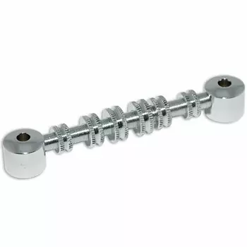 НОВЫЙ бридж Space Control для гитары Gretsch, регулируемый интервал 2–29/32 дюйма — ХРОМ Allparts NEW Control Bridge for Guitar, Ajustable Spacing 2-29/32" - CHROME