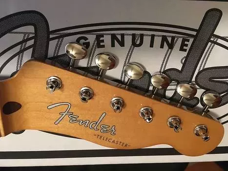 Гриф Fender 50S Style Telecaster Maple guitar neck with tuners tele "С" shape