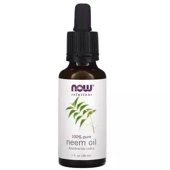 NOW Foods 100% чистое масло нима, 30 мл