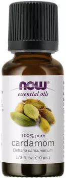 Now Foods, 100% масло кардамона, картон