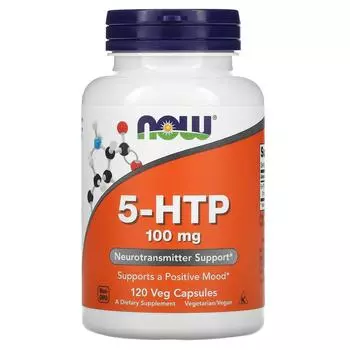Now Foods 5-HTP 100 мг 120 растительных капсул