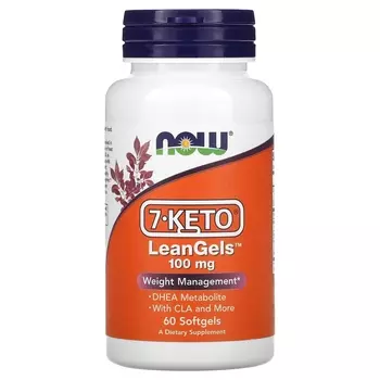NOW Foods 7-Keto LeanGels 100 мг, 60 мягких капсул