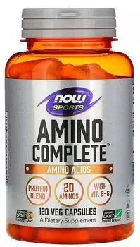 Now Foods Amino Complete набор аминокислот в капсулах, 120 шт.