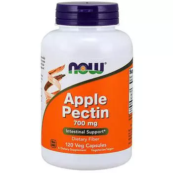 Now Foods, Apple Pectin 700 мг 120 растительных капсул