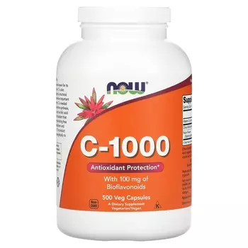 Now Foods C-1000 500 вегетарианских капсул
