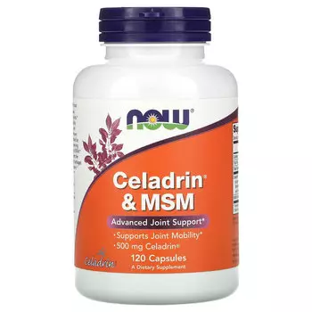 NOW Foods Celadrin и МСМ 500 мг, 120 капсул