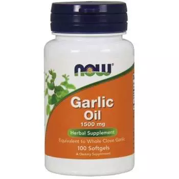 Now Foods, Чесночное масло Чесночное масло 3 мг 100 капсул