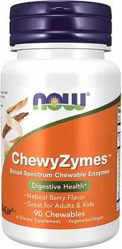 Now Foods, Chewyzymes, пищеварительные ферменты