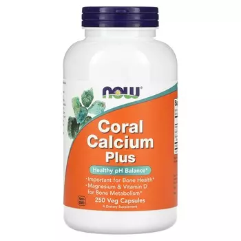 Now Foods Coral Calcium Plus 250 вегетарианских капсул