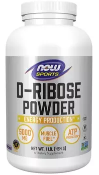 Now Foods, D-рибоза - порошок D-рибозы, Добавка , 454 г