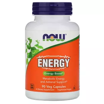 NOW Foods Energy, 90 растительных капсул