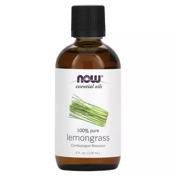 Now Foods Essential Oils Lemongrass 4 fl oz