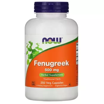 Now Foods Fenugreek 500 mg 250 Veg Capsules