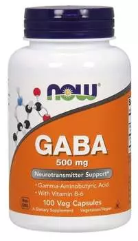 Now Foods, ГАМК 500 мг - 100 капсул