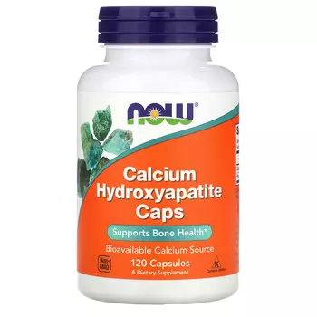 NOW Foods, гидроксиапатит кальция в капсулах, 120 капсул