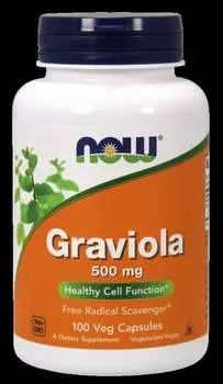 Now Foods, Гравиола 500 мг, 100 капсул.