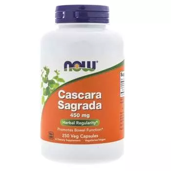 Now Foods, Каскара Саграда 450 мг, 250 капсул