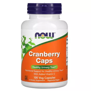 NOW Foods, клюквенные капсулы, 100 растительных капсул