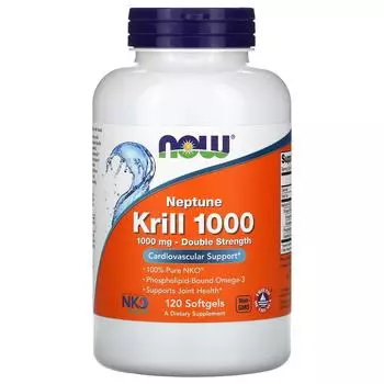 Now Foods Криль "Нептун" 1000 1000 мг 120 желатиновых капсул