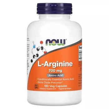 Now Foods L-Arginine 700 mg 180 Veg Capsules