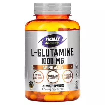 Now Foods L-глутамин двойная сила 1000 мг 120 капсул