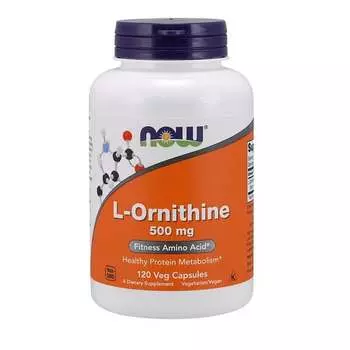 Now Foods, L-Орнитин 500мг 120 капсул