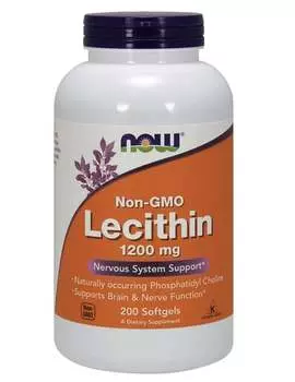 Now Foods, Лецитин, Добавка , 200 капсул