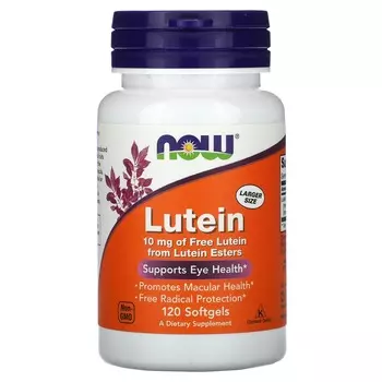 Now Foods Лютеин 10 мг 120 гелевых капсул
